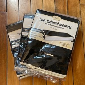 Lot of 3 underbed storage organizer NWT
